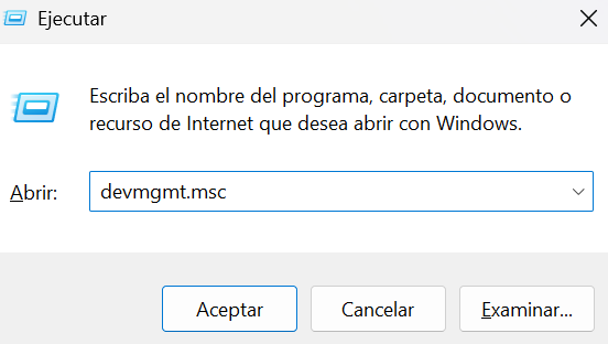 Administrador de dispositivos
