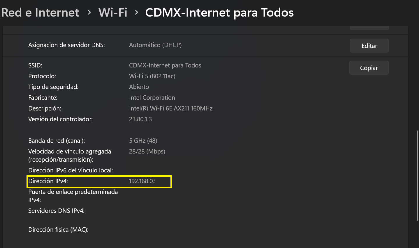 Ventana de Propiedades