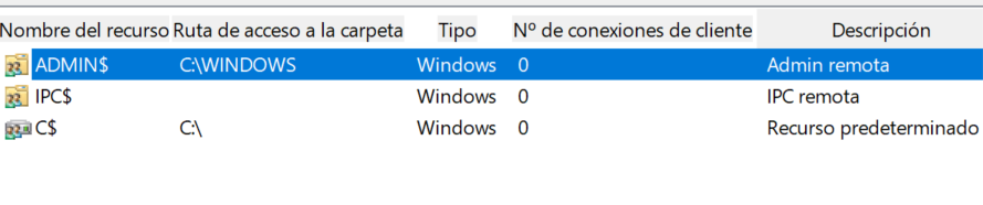 Dejar de compartir una carpeta