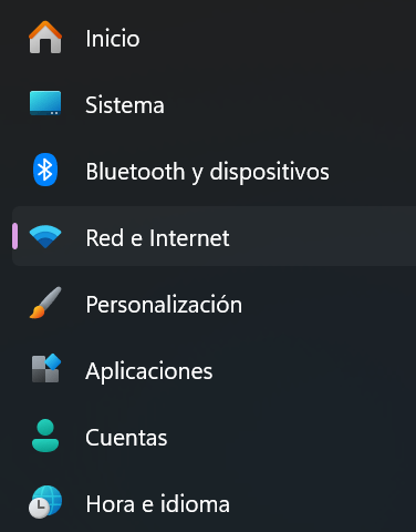 Ventana de Configuración